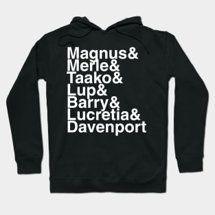 Red Robes Helvetica List Hoodie